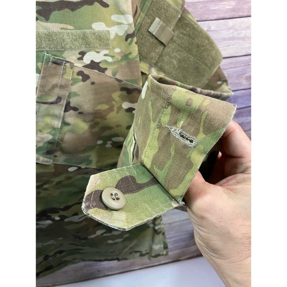 Men's PROPPER Military Coat Jacket, Green Pockets Size M/R Long Sleeve, NWOT - Picture 11 of 11